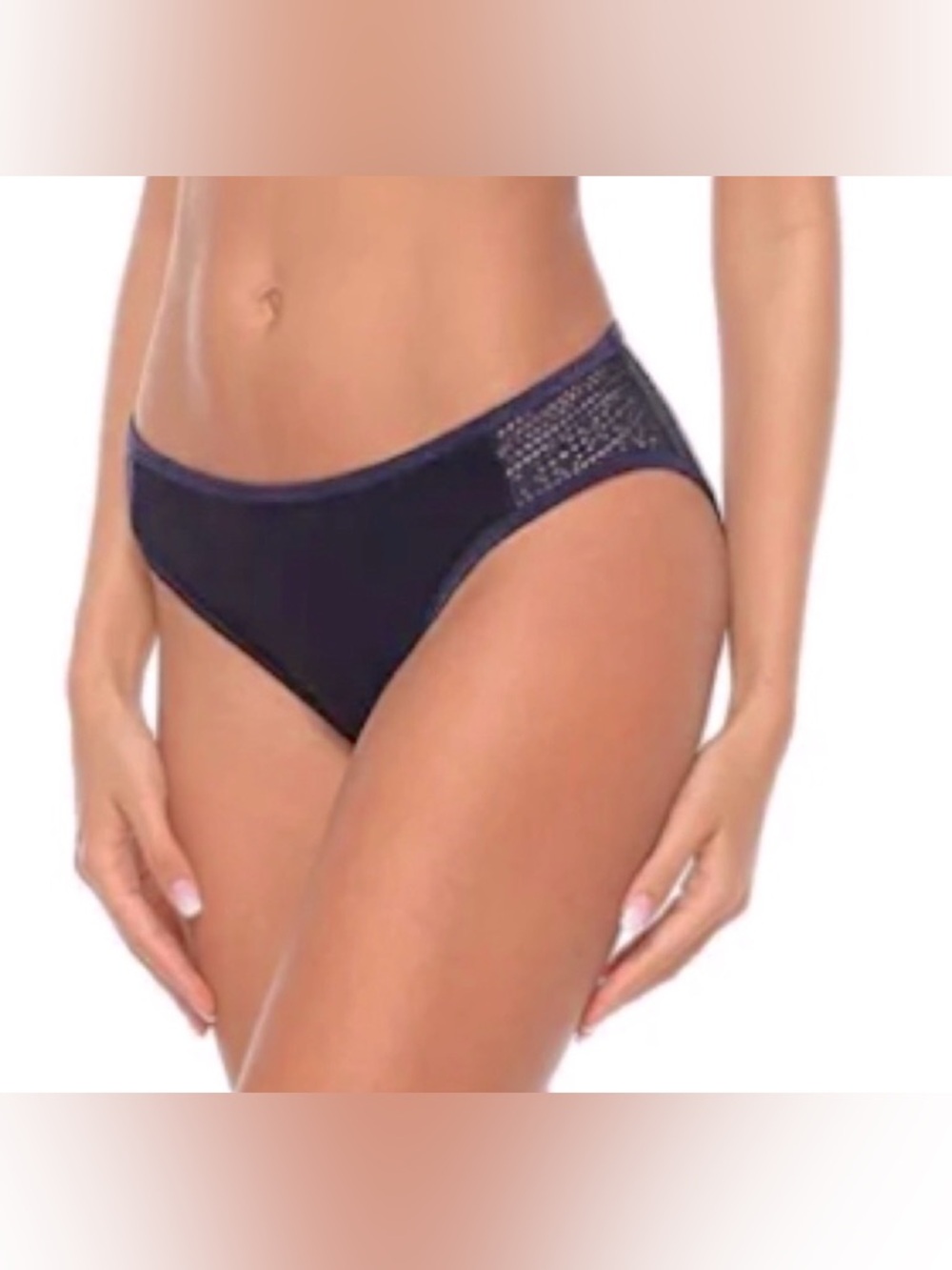 NWOT Fashion World Women Bikini Crochet Swimsuit Bottom, Womens Size Medium